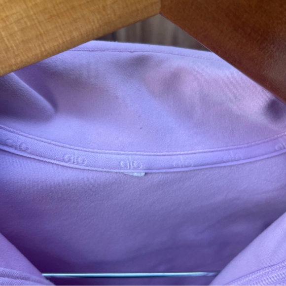 Sugarplum Pink Alo Yoga 1/2 Zip Rapid Pullover - Picture 5 of 9